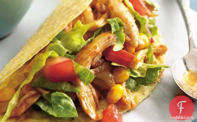 Slow-Cooker Chile-Chicken Tacos