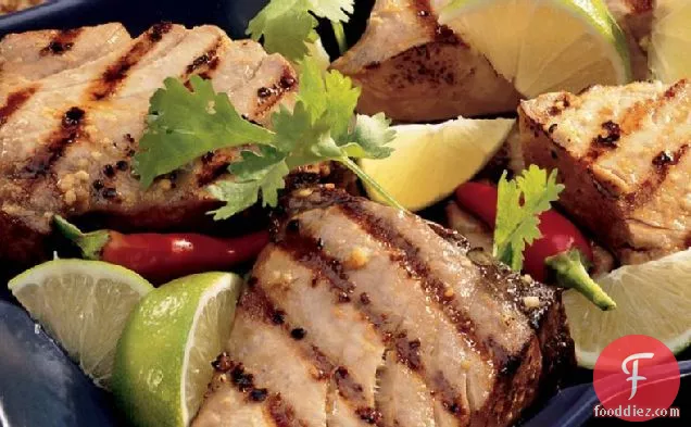 Grilled Ginger-Lime Tuna Steaks