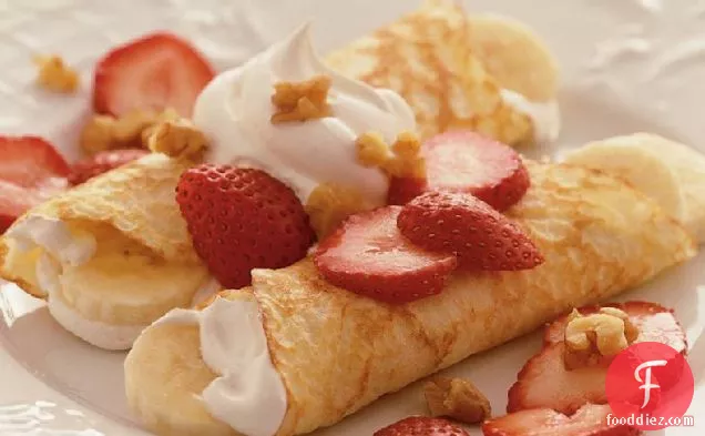 Strawberry-Banana Crepes