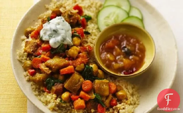 Slow-Cooker Vegetable Curry with Couscous