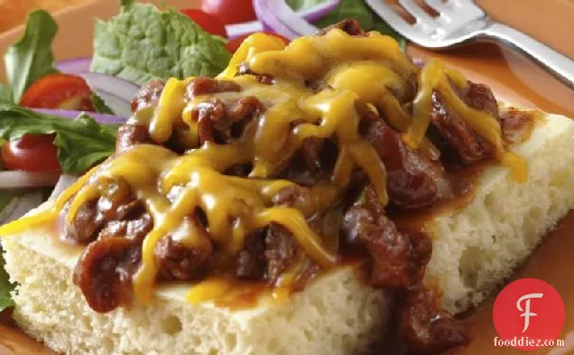 Barbecue Beef Cheese Melts