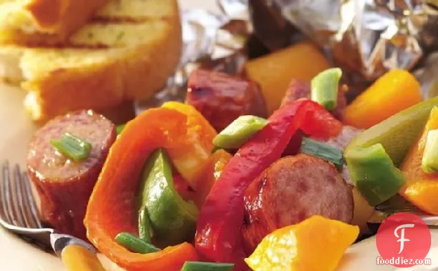 Grilled Maple Sausage and Butternut Squash Packs