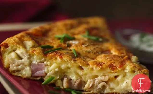 Chicken Cordon Bleu Impossibly Easy Pie