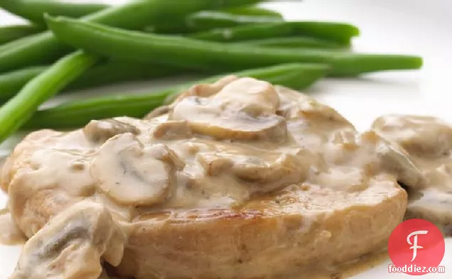 Skinny Smothered Pork Chops