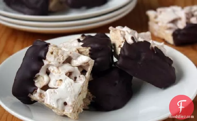 Chocolate-Dipped Frosted Toast Crunch™ Cereal Marshmallow Treats