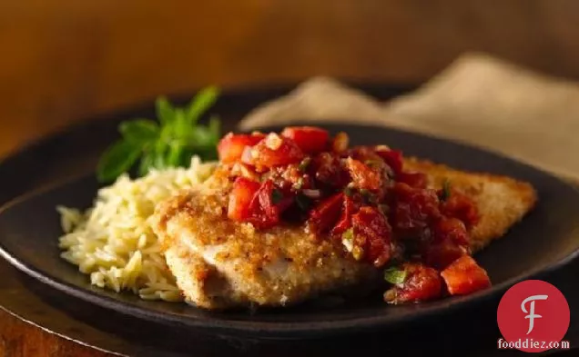 Breaded Chicken with Tomatoes
