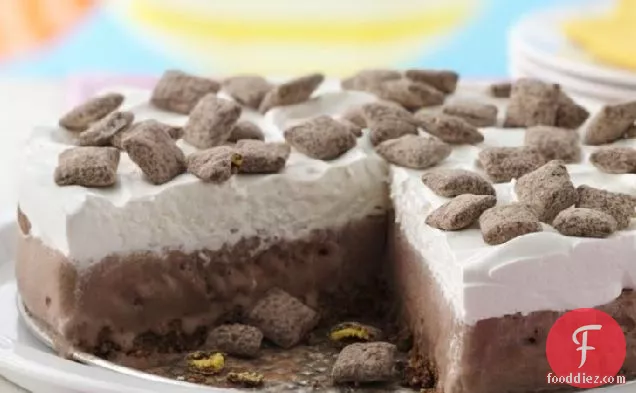 Muddy Buddies® Brownie Ice Cream Cake
