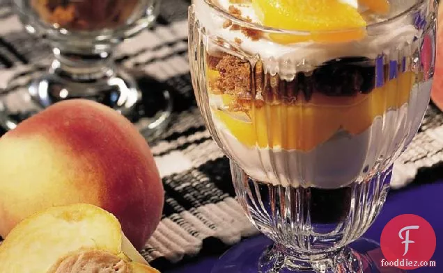 Creamy Caramel-Peach Parfaits