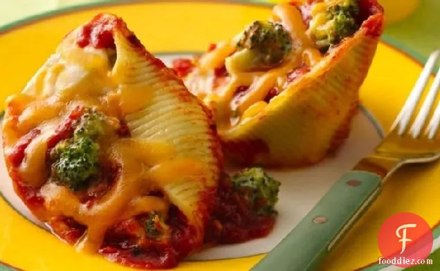 Broccoli and Cheese Stuffed Shells