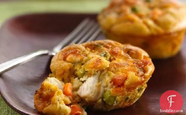 Impossibly Easy Mini Chicken Pot Pies