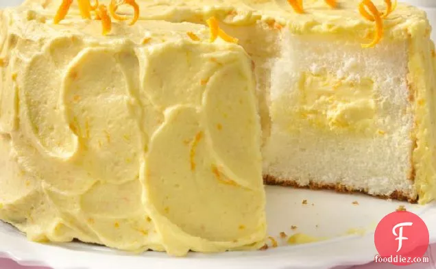 Orange Cream Angel Food Cake