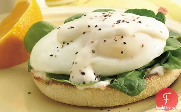 Florentine Eggs on English Muffins