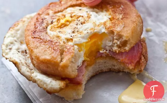 Egg-in-a-Nest Benedict Sandwiches
