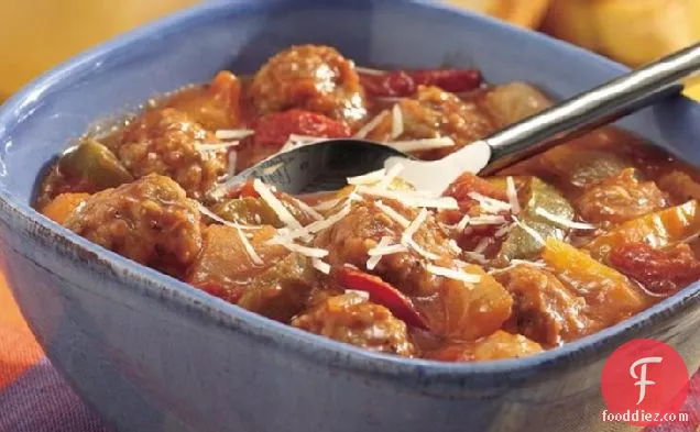 Slow-Cooker Easy Italian Meatball Stew