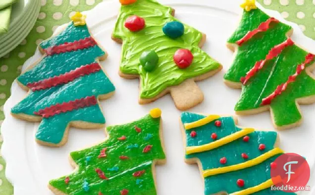 Fruity Fun Christmas Tree Cookies