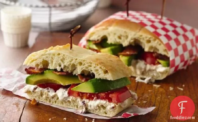 Bacon, Tomato and Avocado Sandwich with Chipotle Aioli