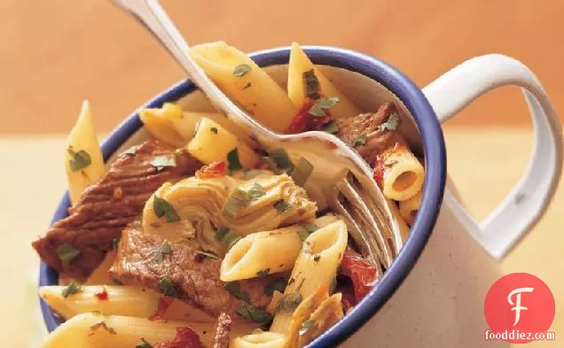 Penne with Beef and Sun-Dried Tomatoes