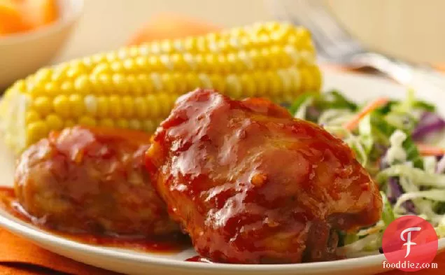 Slow-Cooker Saucy Orange-Barbecued Chicken