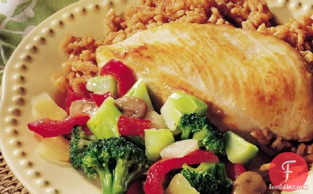 Sautéed Chicken with Asian Rice