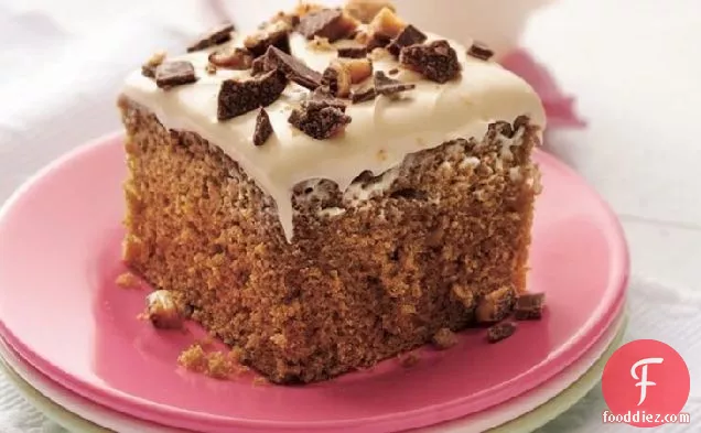 Coffee-Toffee Cake with Caramel Frosting