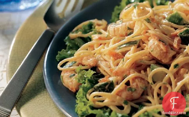 Shrimp Pasta Salad with Ginger Dressing