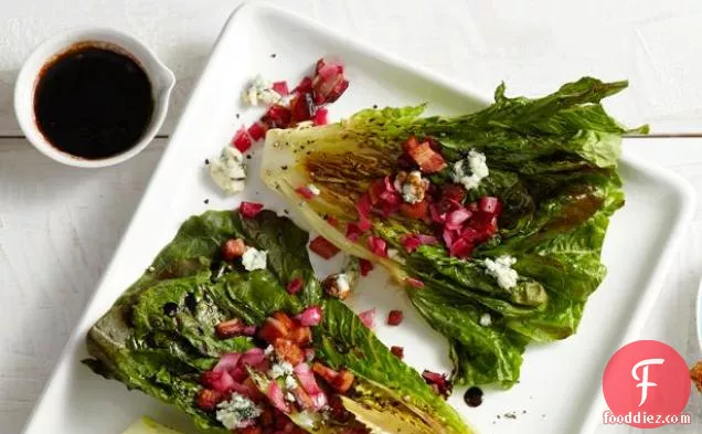 Grilled Romaine With Blue Cheese-Bacon Vinaigrette