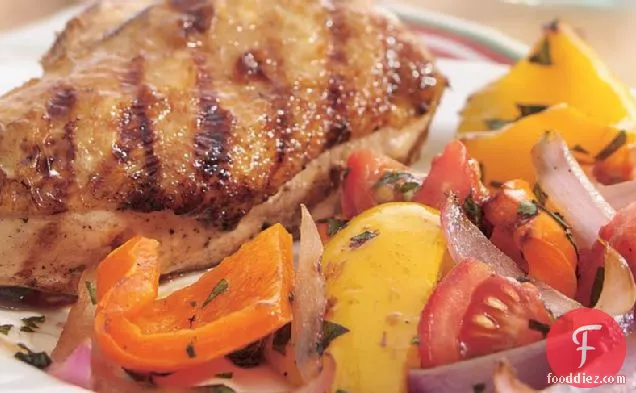 Grilled Italian Chicken and Veggies