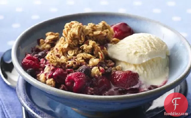 Triple-Berry Granola Crisp