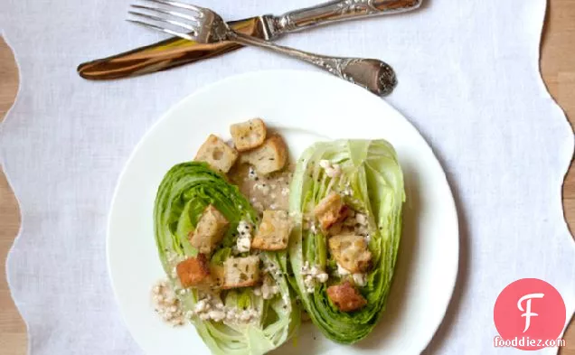 Romaine Hearts With Blue Cheese Vinaigrette