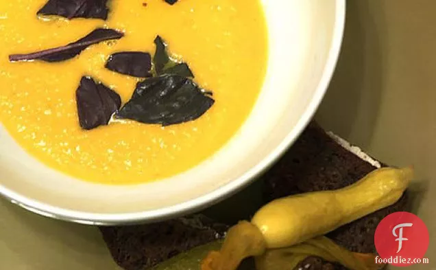 Michael Bulkowski's Tomato Soup and Zucchini-Bread Grilled Cheese