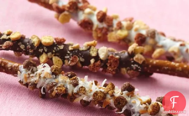 Sweet and Salty Dipped Pretzels