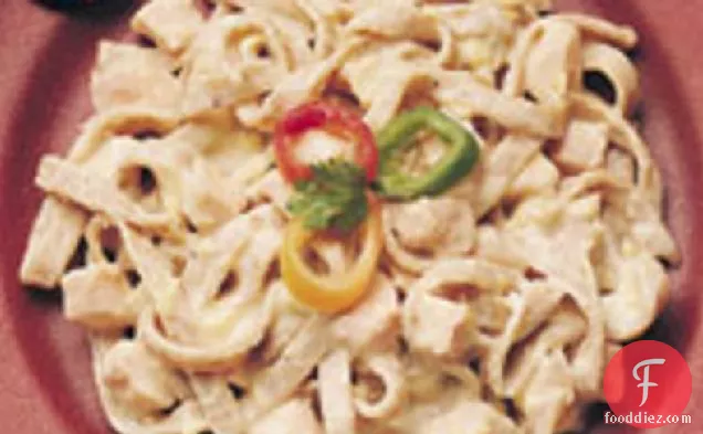 Chipotle Fettuccine with Smoked Turkey