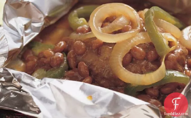 ओल्ड वेस्ट ग्रिल्ड बीन और बर्गर फ़ॉइल पैक