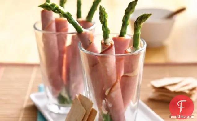 Ham and Asparagus Rolls