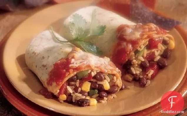 Rice and Bean Roll-Ups