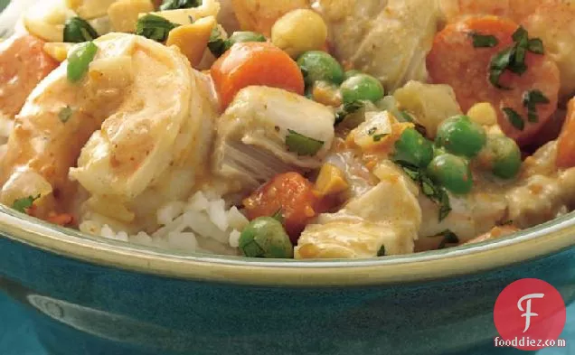 Slow-Cooker Thai Chicken and Shrimp