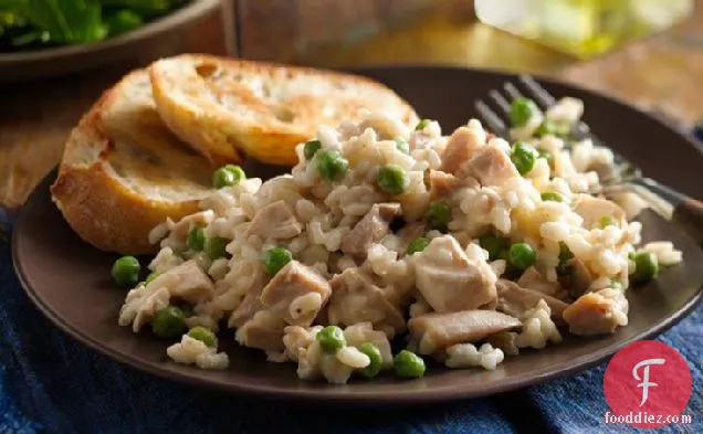 Easy Chicken and Roasted Garlic Risotto