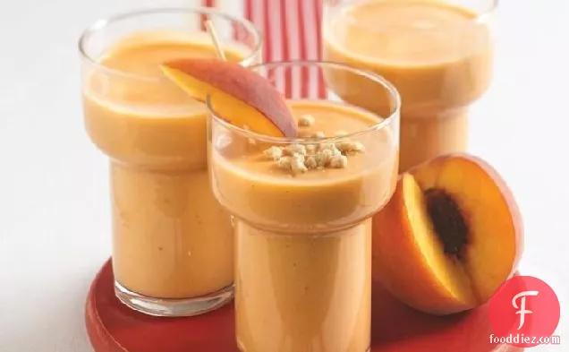 Honey Nut-Peach Smoothies
