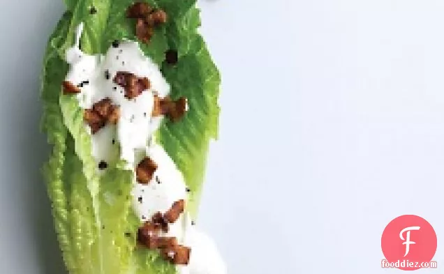 Romaine Hearts With Goat Cheese Dressing