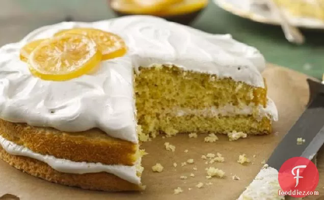 Lemon Cake with Irish Breakfast Tea Frosting