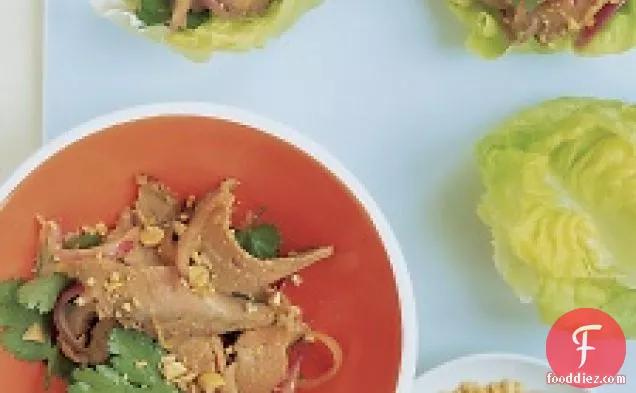 Asian Beef In Lettuce Cups