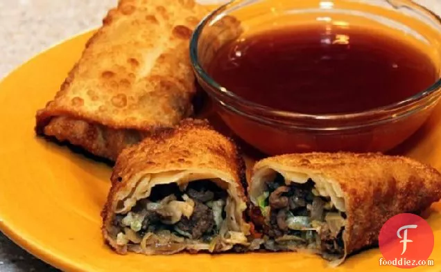 Mom's Egg Rolls with Sweet and Sour Sauce