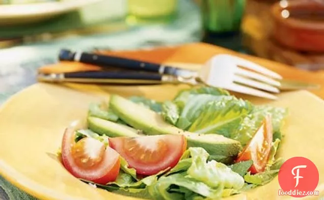 Avocado, Tomato, and Romaine Salad