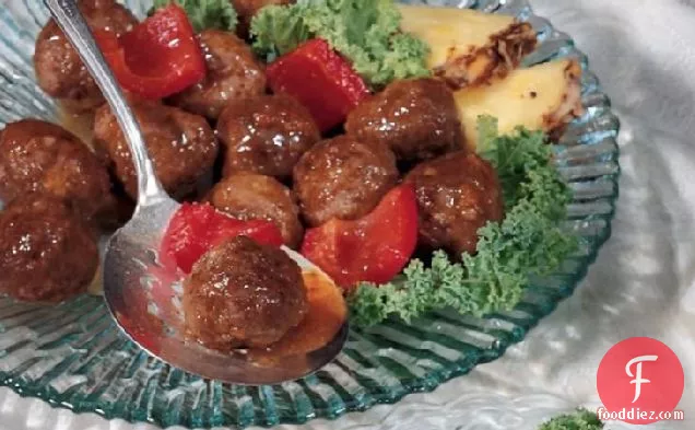 Apricot Sweet and Sour Meatballs