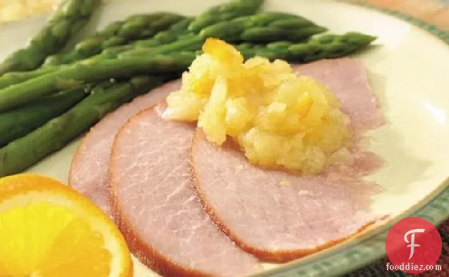 Slow-Cooker Pineapple-Orange Glazed Ham