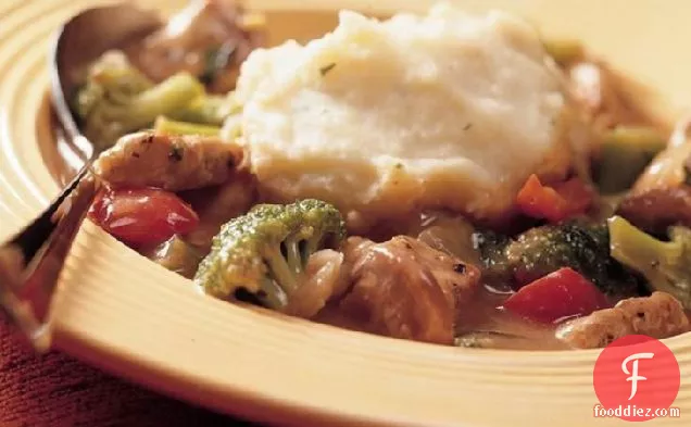 Savory Pork Stew with Potato Dumplings