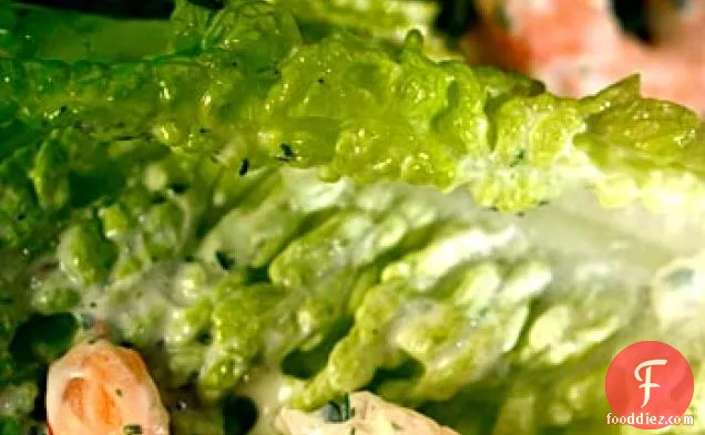 Romaine Salad With Shrimp And Green Goddess Dressing