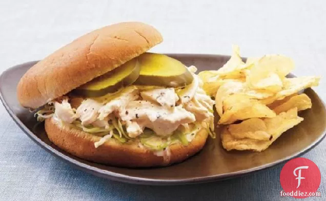 White Barbecue Chicken Sandwiches