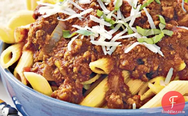 Slow-Cooker Beef Ragu with Penne
