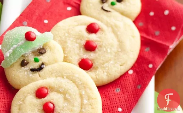Spiral Snowman Cookies
